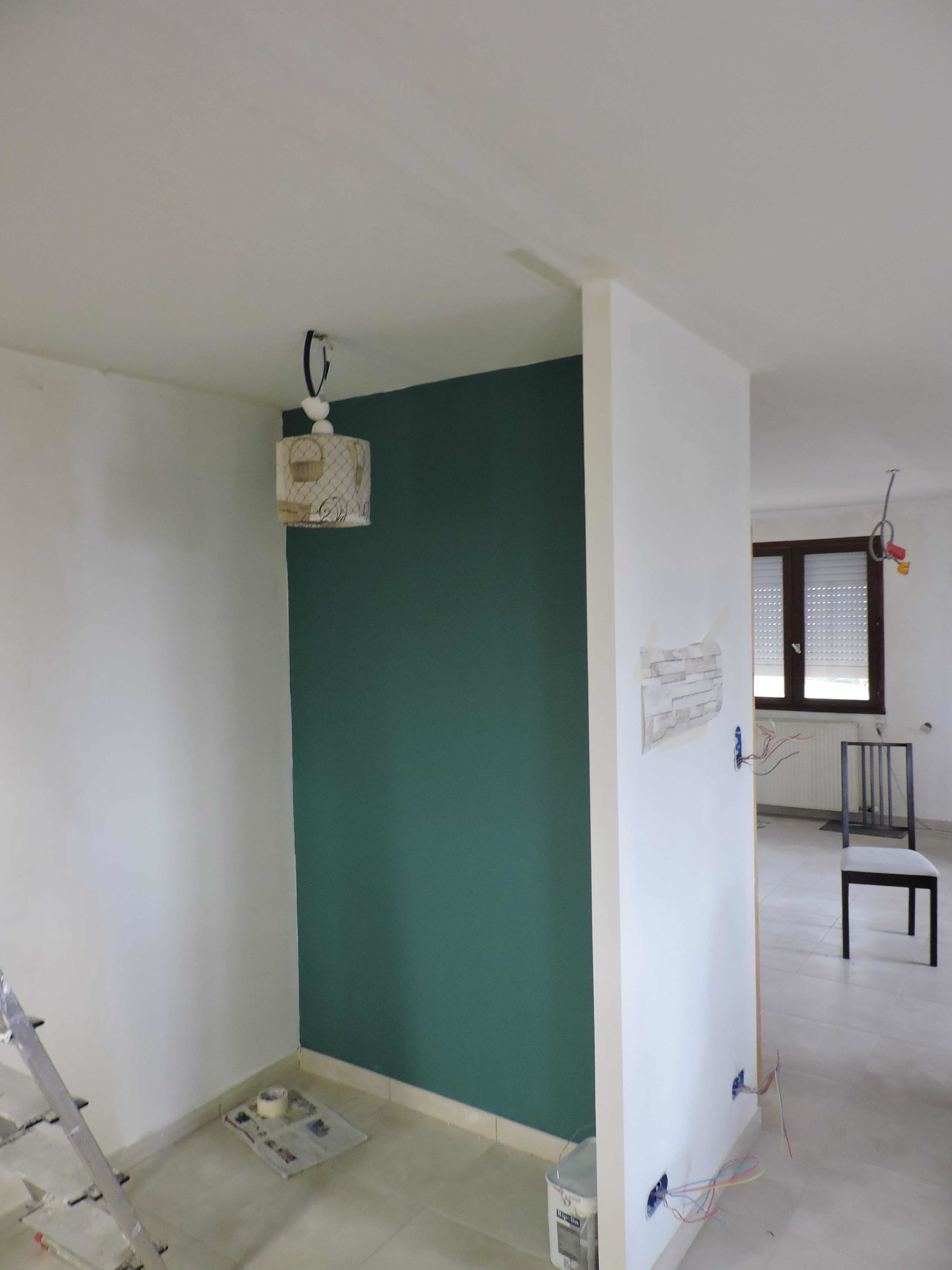 entrée banquette vestiule bleu diy
