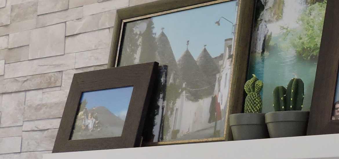 tablette cadres pose mur idée déco