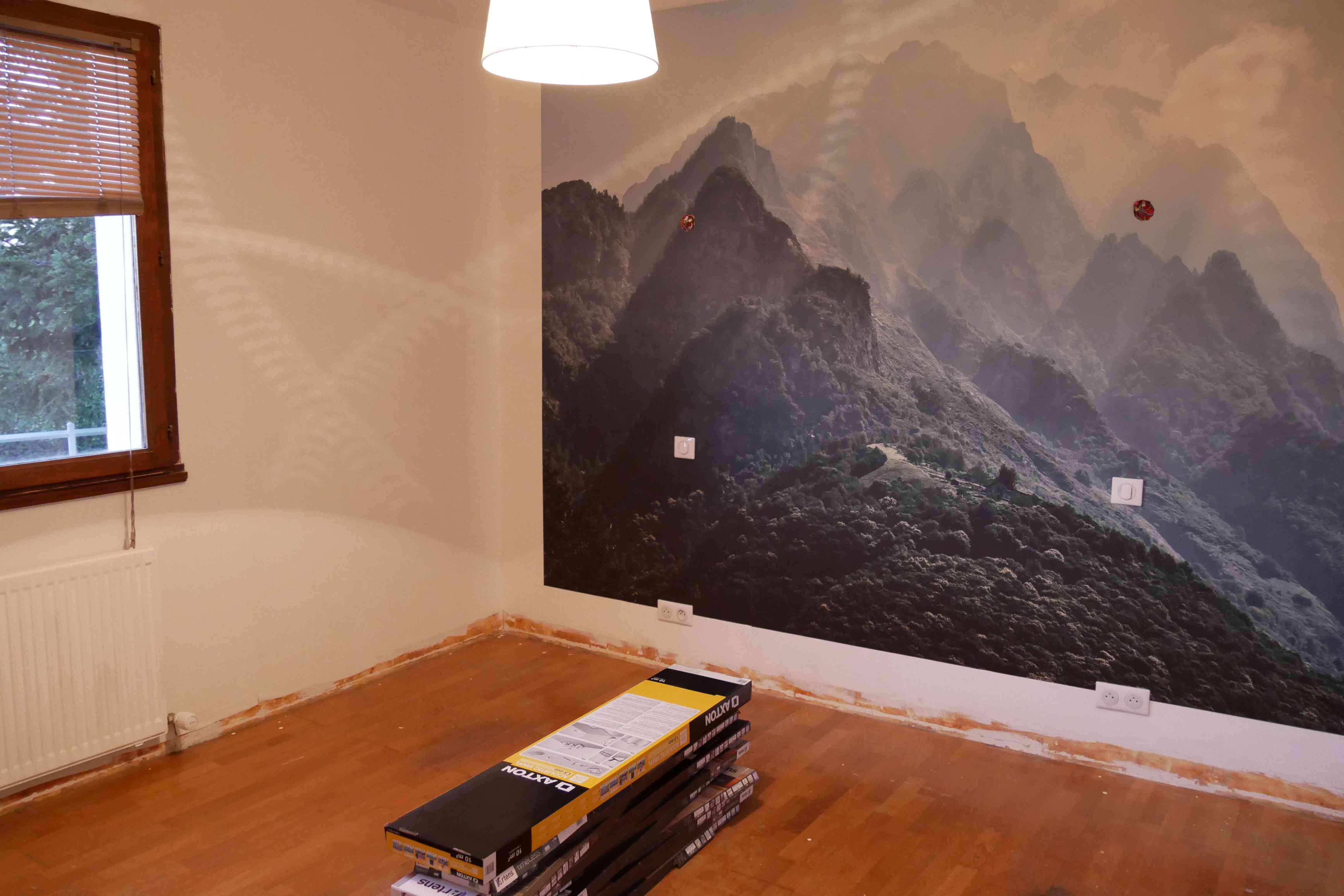 chambre décoration nature poster xxl tete de lit