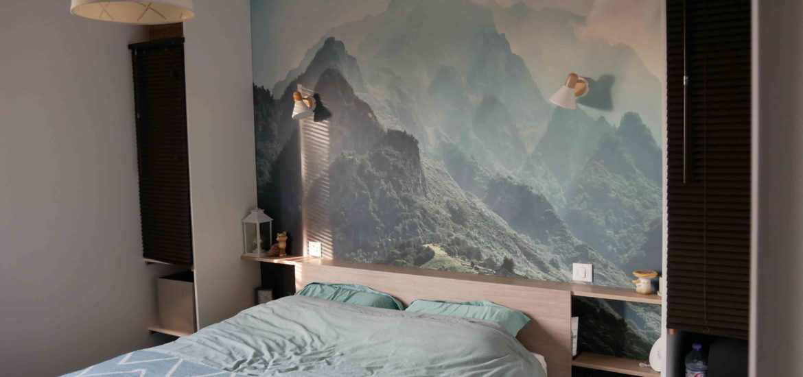 chambre décoration nature poster xxl tete de lit
