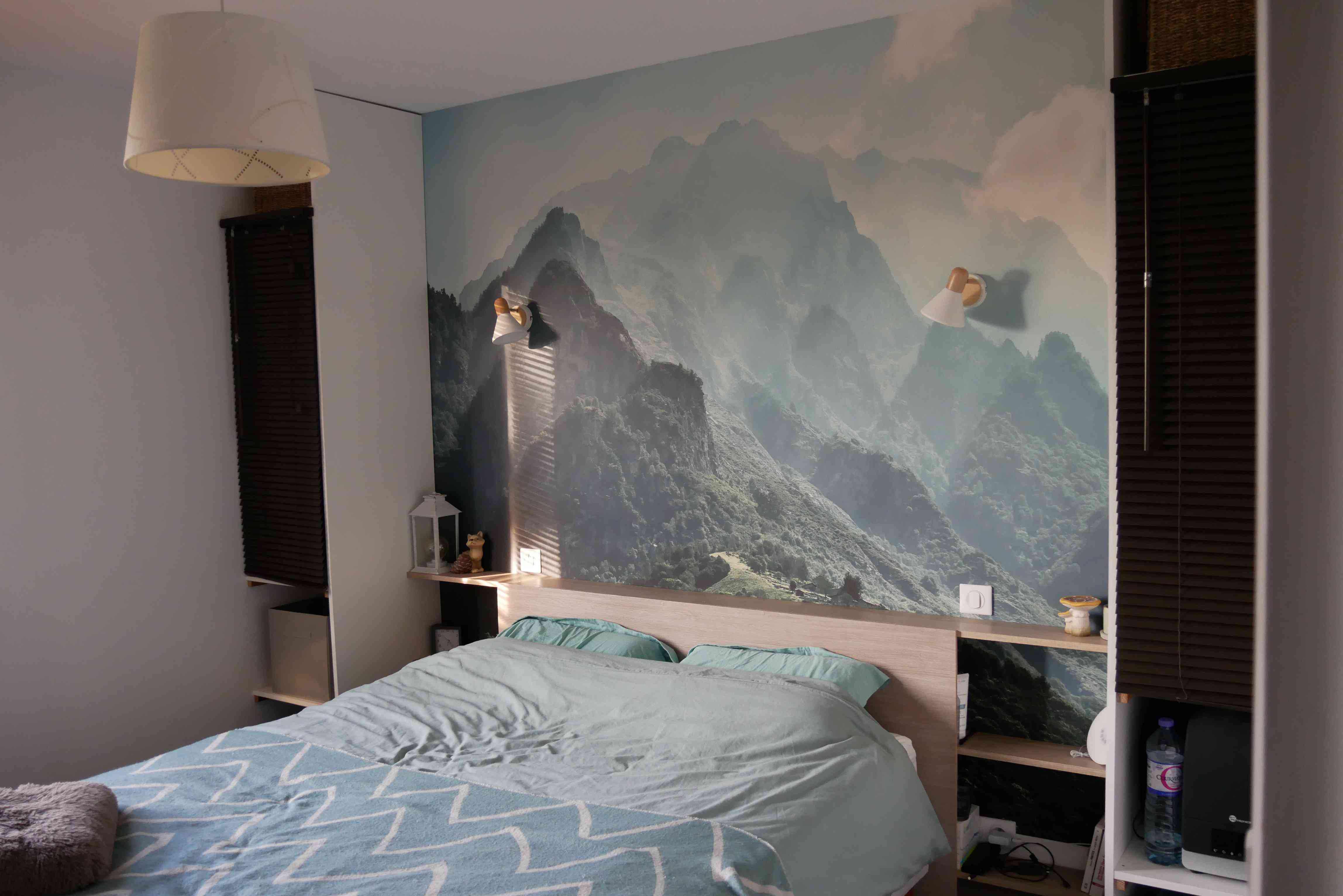 chambre décoration nature poster xxl tete de lit