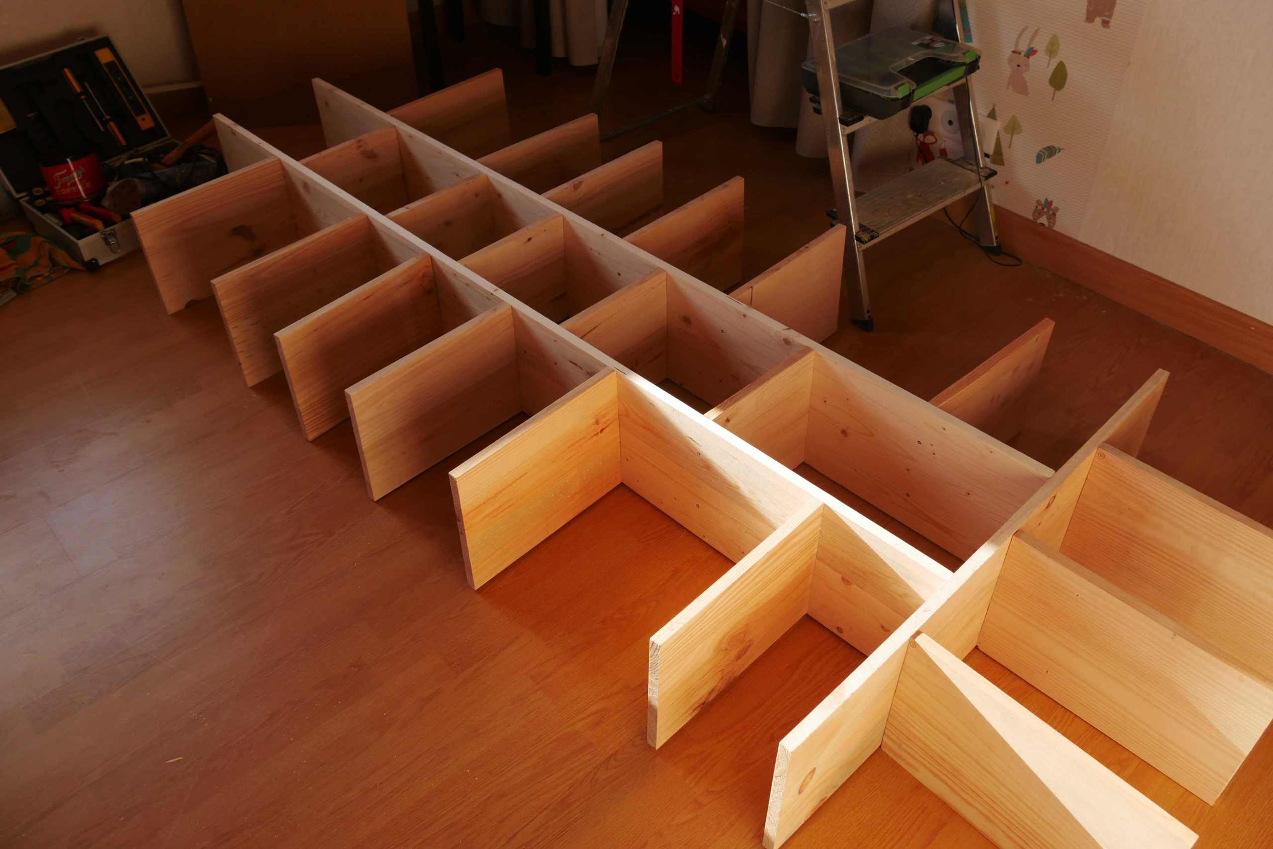 DIY bibliotheque cloison stayfunnyandcreate