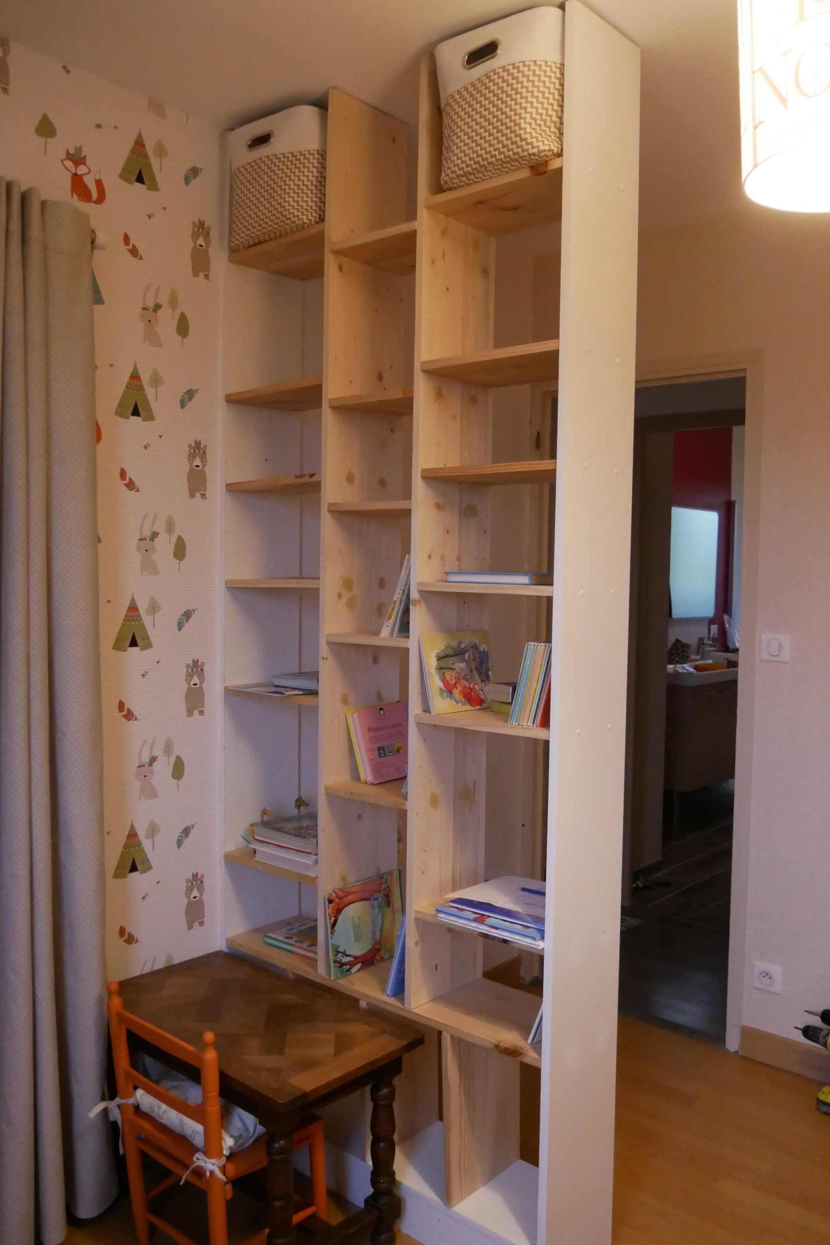 DIY bibliotheque cloison stayfunnyandcreate