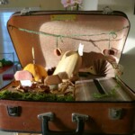 une valise d'automne (cagnotte) decoration anniversaire automne origami valise cagnotte