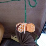 Citrouille en origami & herisson decoration table automne origami citrouille idee